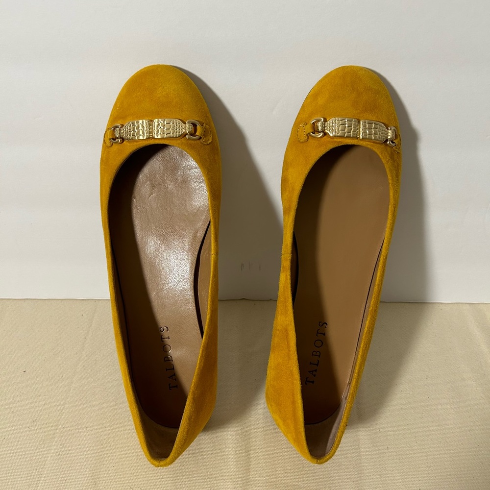 Talbots suede flats shoes